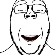 animated bald ext=gif glasses laughing soyjak stubble subvariant:gapejak_front subvariant:wholesome_soyjak variant:gapejak // 452x616 // 3.6MB