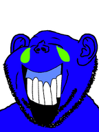 blue_skin ear geg kek laughing stubble tear teeth variant:impish_soyak_ears // 598x800 // 16.9KB