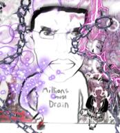 angry arm button closed_mouth clothes drain drain_gang glasses hair hand millions_must_die soyjak subvariant:pol_face variant:chudjak // 615x680 // 690.7KB