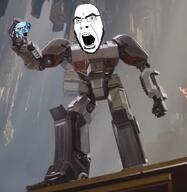 alien arm cybertron d-16 decepticon fist full_body gem glasses hand holding_object iacon leg megatron open_mouth robot stubble transformers transformers_one variant:cobson variant:soyak // 2000x2053 // 694.7KB