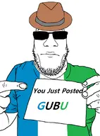 clothes flag flag:northwest_front gubu harold_covington holding_object northwest_front pointing subvariant:nuplier trilby tshirt variant:markiplier_soyjak white_background you // 676x913 // 235.2KB