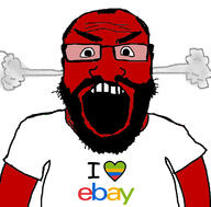 beard clothes ebay fume glasses hair i_love logo open_mouth red_skin soyjak subvariant:science_lover text tshirt variant:markiplier_soyjak // 800x789 // 235.3KB