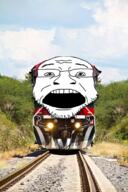 irl_background rail soyjak train variant:coinjak // 408x612 // 425.9KB