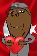 cap clothes country flag flag:turkiye glasses hand hat heart holding_heart holding_object kolyma kuz series:administ_soyjaks smile soyjak stubble subvariant:wholesome_soyjak suit turkiye uniform variant:gapejak // 676x1021 // 266.7KB