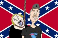 ack anhero chris_tyson confederate_flag hair hanging meatcanyon meta:ai_generated mr_beast open_mouth rope soyjak suicide tongue total_tranny_death tranny ttd variant:beastjak variant:bernd white_skin yellow_teeth // 1636x1080, 79.8s // 7.8MB