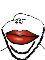 ear lips red_lips soyjak stubble tranny variant:impish_soyak_ears // 1200x1580 // 507.7KB