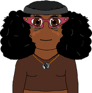beanie black_skin closed_mouth front_facing glasses happy looking_at_you necklace neutral smile soyjak soylent_(creamy_chocolate) subvariant:soyniqua transparent_background variant:soytan // 494x503 // 16.2KB