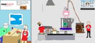 5soyjaks ack apron bald bin black_skin blue_eyes bottle cash_register clothes cloud conveyor_belt cooking fast_food food glasses grill hair i_fucking_love_science impossible_whopper kebab knife lever light machine meta:tagme money negro nigger nordic_chad open_mouth pie purple_hair rope safe sky smile soy soylent stubble subvariant:chudjak_front teeth tranny variant:bernd variant:chudjak variant:feraljak window yellow_hair // 5816x2648 // 2.3MB