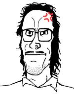 angry glasses grimace mullet stubble variant:mulletjak // 838x1072 // 142.6KB