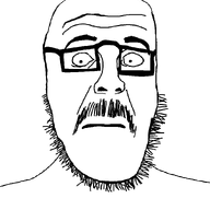 animated blinking closed_mouth concerned glasses soyjak stubble variant:beastjak // 878x1003 // 64.4KB