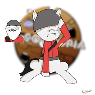 big_teeth cat_ear helmet meta:namefags pony small_eyes soldier soldier_(tf2) soytopia subvariant:impish_meowjak variant:impish_soyak_ears whiskers white_fur white_skin // 2000x2000 // 1.2MB