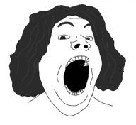 brown_eyes hair open_mouth redraw soyjak variant:gapejak // 1179x1078 // 208.7KB