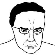 angry chud closed_mouth donald_trump glasses hair mugshot president redraw united_states variant:chudjak // 720x720 // 53.1KB