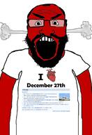 angry auto_generated balding beard clothes december december_27 glasses head_steam i_heart looking_at_you open_mouth red_skin series:on_this_day soyjak subvariant:science_lover text tshirt variant:markiplier_soyjak white_background wikipedia // 1440x2096 // 604.7KB