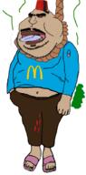 astrofene_(namefag) bloodshot_eyes brap braphog crimea crimean_tatar crimeanchud_(namefag) crying extremely_obese fart fat full_body gas gassy hanging mcdonalds mutt obese open_mouth subvariant:mexiaryan variant:meximutt // 447x901 // 129.0KB
