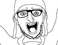 glasses happy helmet hoodie rifle smile sneep stubble variant:sneepjak vest // 1520x1170 // 26.0KB