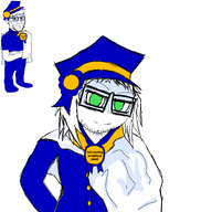 award awardsan buttoned_shirt clothes eyes glasses hair hands_behind_back hat mouth_closed nose robe smug stubble variant:soyak // 750x750 // 120.1KB