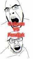 blood bloodshot_eyes cat_ear cock comparison discord edit gem glasses heart holding_object lgbt lgbt_flag lipstick music pink_hair powerscaling soyjak stubble subvariant:shoyta syringe text tiktok total_nigger_death tranny variant:cobson variant:feraljak variant:gapejak video vs white_skin yellow_hair // 1080x1920, 23.9s // 34.7MB