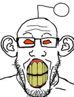 animated antenna clenched_teeth distorted ear glasses reddit redditard soyjak stubble variant:markiplier_soyjak yellow_teeth // 194x254 // 82.4KB