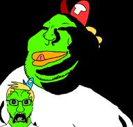 'apeson breadwinners buhdeuce clothes creepy duck evil front_facing green_skin hat nickelodeon obsessed_brimstone rape subvariant:doctos subvariant:ominous_meximutt swaysway teeth tongue variant:meximutt variant:soyak // 888x849 // 89.6KB