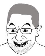 ear eric_butts glasses hair open_mouth soyjak stubble variant:eric_butts // 380x467 // 19.4KB