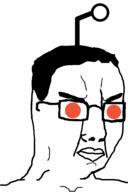 antenna glasses orange_eyes reddit snoo soyjak variant:chudjak // 639x962 // 32.6KB