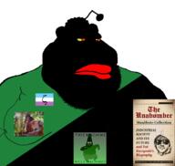 anarcho-primitivism anprim black_skin clothes flag:anarcho-primitivism industrial_society_and_its_future meme orange_eyes patrick_star red_lips reddit ted_kaczynski tshirt variant:meximutt yellow_sclera zoophile // 1672x1586 // 1.1MB