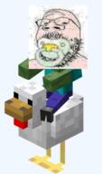 babyjak caca chicken chicken_jockey minecraft pacifier variant:gapejak zombie // 352x598 // 132.6KB
