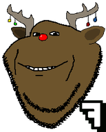 7 animal artist:crimsonvoidhydra1488 christmas deer reindeer rudolph transparent_background variant:impish_soyak_ears // 200x250 // 3.2KB