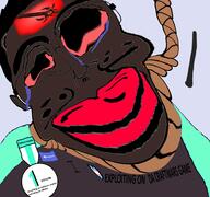 award badge bem_fasil big_eyes bloodshot_eyes craftwars discord hanging lips nigger roblox rope subvariant:jartycuck transheart variant:chudjak // 1920x1798 // 1.8MB