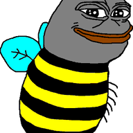 amphibian animated bee cheeks ext=gif flying frog meta:not_oc nas:pepe pepe pepe_the_frog smile smug transparent_background wing // 393x498 // 13.1KB