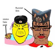 brown_skin clothes gypsy hat low_resolution mongolia russia serbia tranny unibrow ushanka yellow_skin // 507x453 // 139.4KB