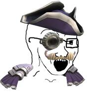 clothes glasses hat open_mouth soyjak spore variant:soyak video_game // 600x600 // 39.8KB