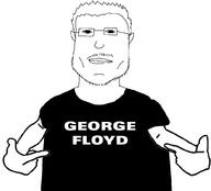 clothes george_floyd glasses series:saint_floyd soyjack stubble variant:jackson variant:shirtjak // 1000x905 // 90.2KB