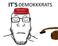 democrat its_over kkk knife maga maga_hat nigger subvariant:feralnigger text variant:markiplier_soyjak // 1021x826 // 131.8KB