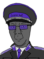 clothes collar_tabs collared_shirt dap_chhuon(user) eyebrows glasses grey_skin hat hat_ornament kgb larp looking_at_you meta:namefags meta:self_insert military military_cap military_uniform necktie nose smile subvariant:chuzjak teeth tinted_glasses transparent_background uniform variant:kuzjak wrinkles // 810x1080 // 67.0KB