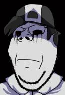 black_eyes cap closed_mouth clothes creepypasta ethan_(pokemon) friday_night_funkin' glasses hair hat no_eyes ominous pokemon pokemon_lost_silver shadow soyjak stubble subvariant:wholesome_soyjak variant:gapejak // 598x879 // 13.1KB