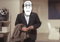 animated closed_mouth clothes confused ext=gif film glasses john_travolta looking_at_you looking_to_the_left looking_to_the_right movie neutral pulp_fiction side_profile soyjak stubble subvariant:neutralplier subvariant:sideplier suit variant:markiplier_soyjak variant:soyak // 640x452 // 4.4MB