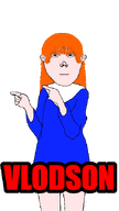 animated anime_website attractive blue_dress blue_eyes closed_mouth dance ear female freckles ginger ginger_hair leg pointing subvariant:vlodette text transparent_background tvrkaryan_gem variant:vlodson vlodson_will_always_be_a_gem white_skin // 360x640 // 104.0KB