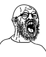 beard ear glasses open_mouth soyjak template variant:gapeboy // 434x533 // 14.4KB