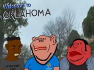 big_lips big_nose black_sclera black_skin bloodshot_eyes brown_eyes crime denim_jacket farting_mutt flag:oklahoma hair irl_background mutt native_american nigger oklahoma orange_skin red_skin redskin seething sheeeit soyjak stubble subvariant:impish_amerimutt text variant:chudjak variant:impish_soyak_ears variant:meximutt we_wuz_kangz yellow_teeth // 1920x1420 // 1.9MB