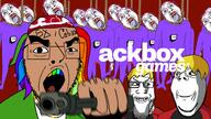 6ix9ine 6ixϪhrembo ack are_you_soying_what_im_soying bleed blood bloodshot_eyes gun hanging holding_gun jackbox lynching nate ominous pointing pointing_at_viewer raid rainbow_hair rapper rope soyteen subvariant:wholesome_soyjak tranny twitch twitter variant:bernd variant:cobson variant:gapejak variant:markiplier_soyjak // 1920x1080 // 1015.2KB