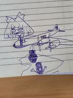 africa airplane b-29_superfortress bomb bow bowtie brown_skin cartoon clothes crying drawing gem hand hands_up irl mymy_(ongezellig) necktie ongezellig open_mouth redraw soyjak tongue total_nigger_death variant:bernd // 1848x2486 // 1.1MB