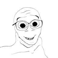 deformed glasses smile soyjak stubble subvariant:gabriel variant:feraljak // 1500x1500 // 137.8KB