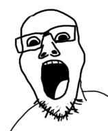 open_mouth soyjak stubble variant:unknown // 239x291 // 22.0KB