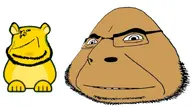 alien animal bald brown_skin ear glasses hamster pou smirk stubble variant:cobson variant:impish_soyak_ears // 928x519 // 147.3KB