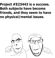 2soyjaks arm bald beard black_text english_text forehead_lines friends glasses grin hand hand_on_shoulder no_more_brother_wars nose number project reverse smile splice stubble teeth test text thrembo variant:cobson variant:feraljak white_background white_sclera wholesome wordswordswords // 2221x2319 // 153.6KB