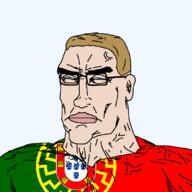 aryan blue_eyes buff closed_mouth ear glasses hair jewishautismaward78_(namefag) nazism portugal portugaryan redraw sonnenrad soyjak subvariant:perceptive_chud swastika transparent_background variant:chudjak vein yellow_hair // 799x799 // 2.4MB