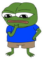 amphibian animal blue_shirt closed_mouth clothes foot frog full_body green_skin hand lips nas nas:pepe pepe pepe_the_frog subnas:apu transparent_background // 1374x1887 // 282.6KB
