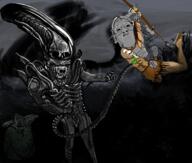 alien alien_(movie) background fullbody movie predator predator_(movie) prometheus skeleton soyjak variant:bernd variant:cobson video_game xenomorph // 5435x4613 // 22.7MB